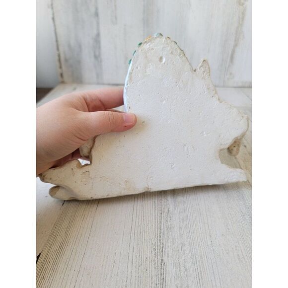 Happy Easter White bunny egg Spring figure decor floral - Picture 3 of 4